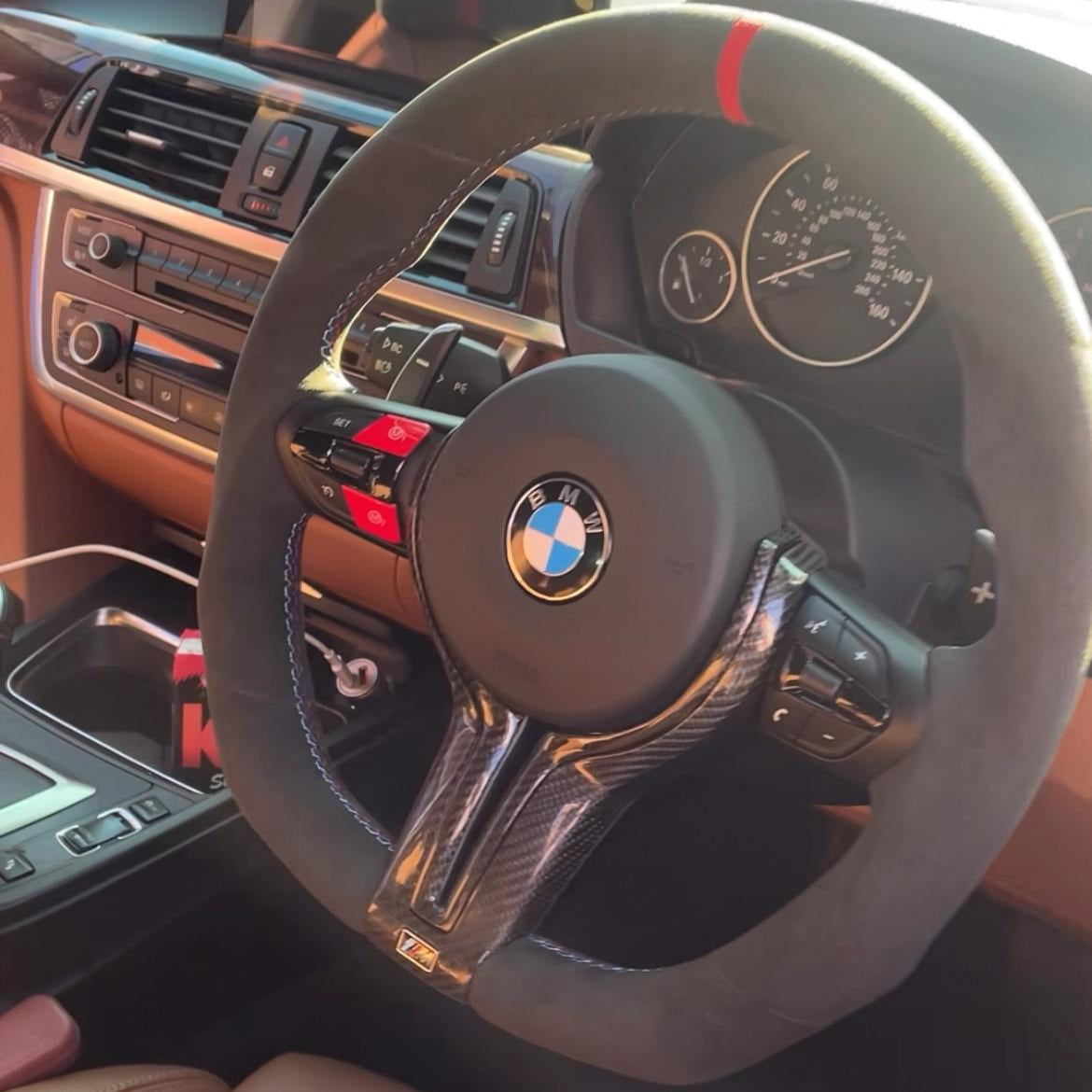 BMW Alcantara Flatbottom Steering Wheel