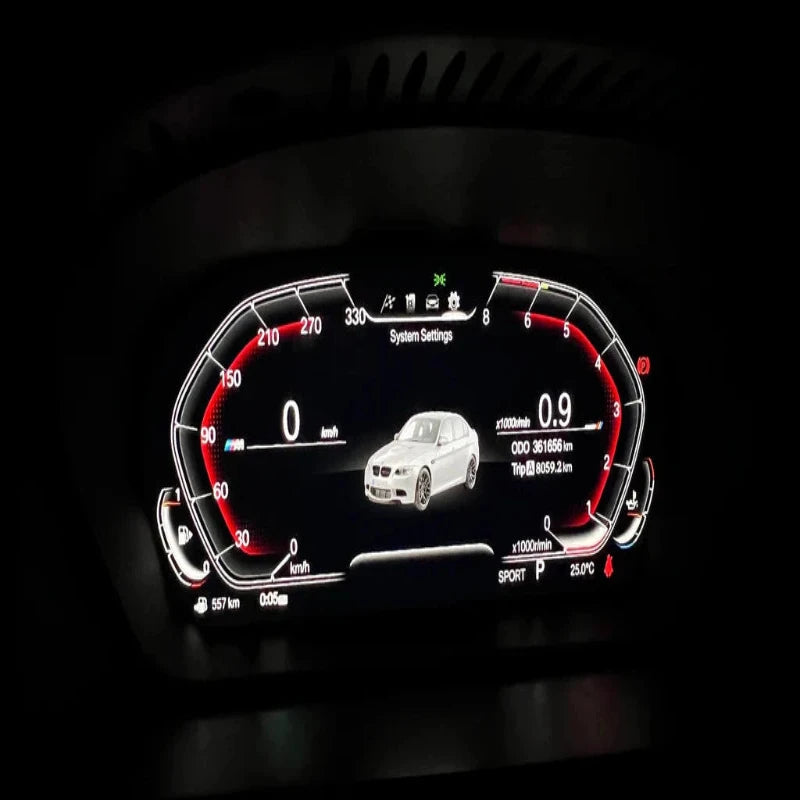 LCD Digital Instrument Cluster Speedometer for BMW 3 Series E90 E91 E92 E93