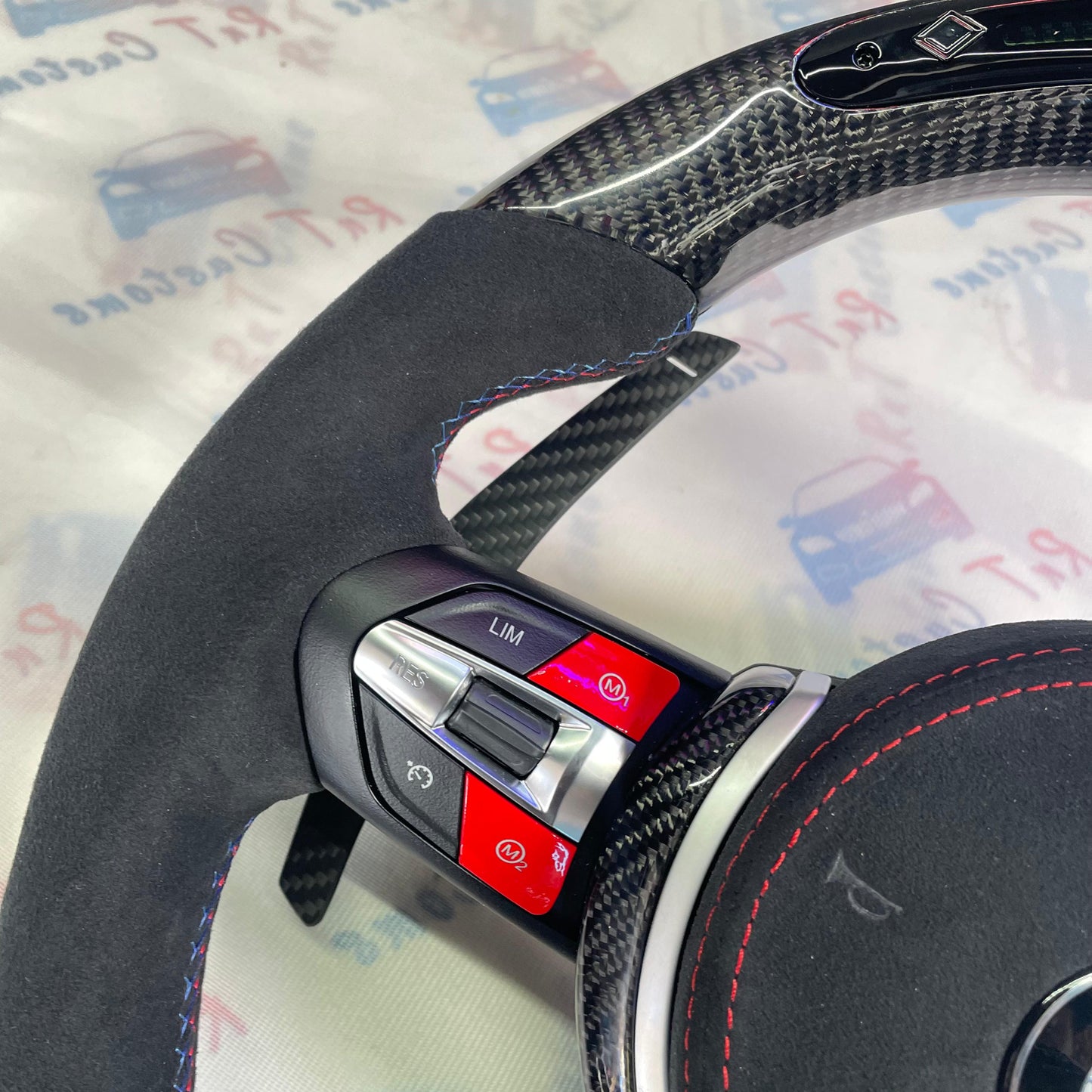 BMW (F Series) LED Carbon Fibre Steering Wheel