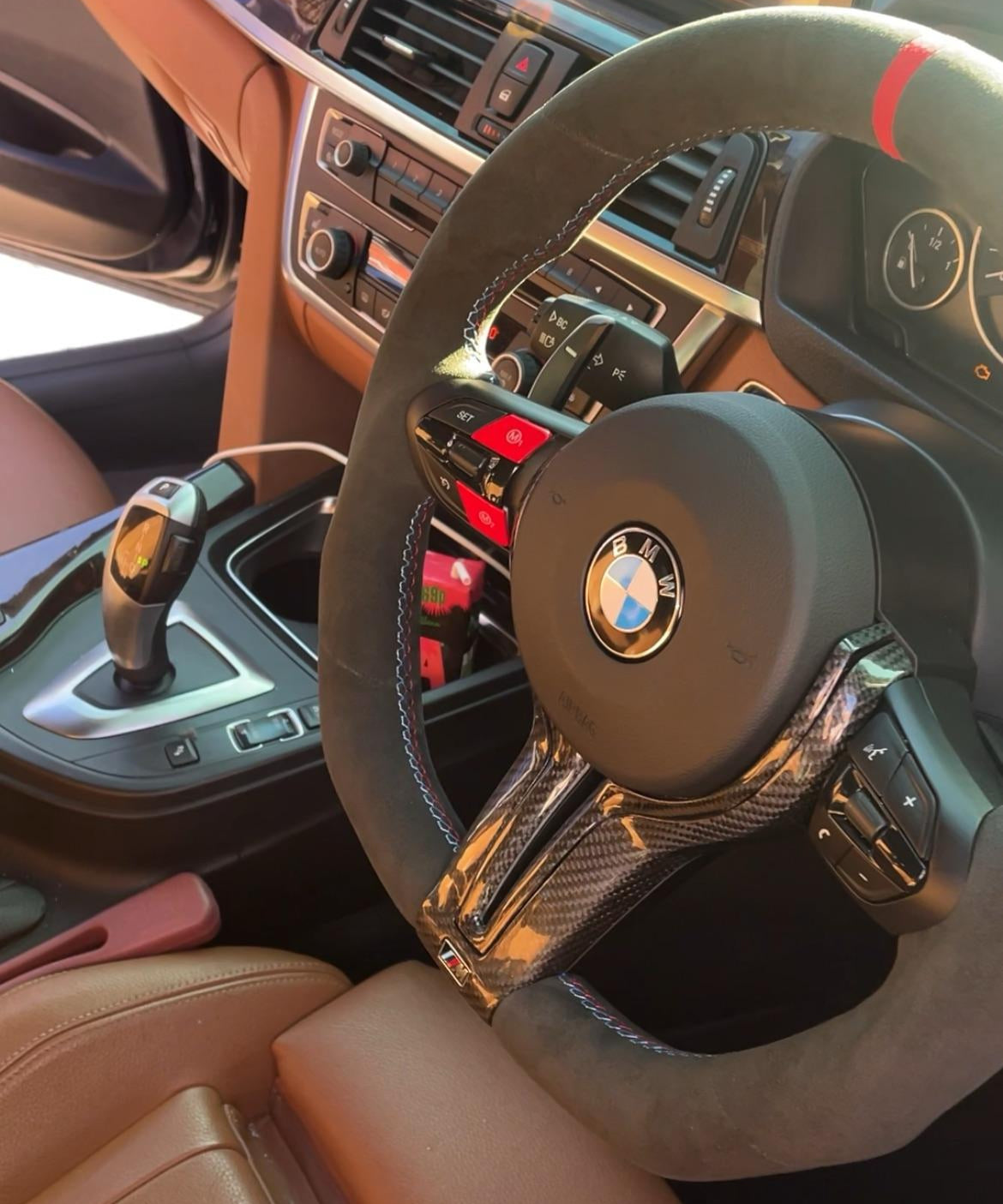 BMW Alcantara Flatbottom Steering Wheel