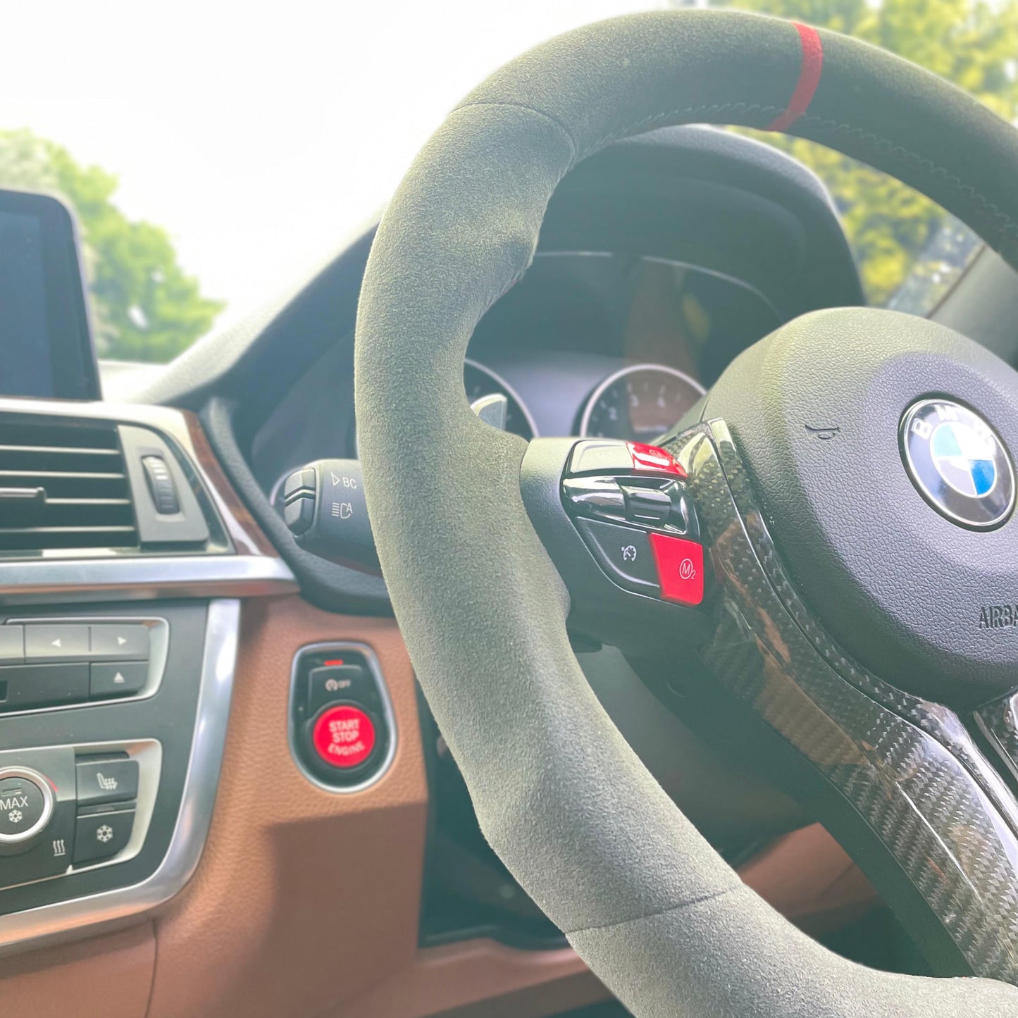 BMW Alcantara / Leather Flatbottom Steering Wheel