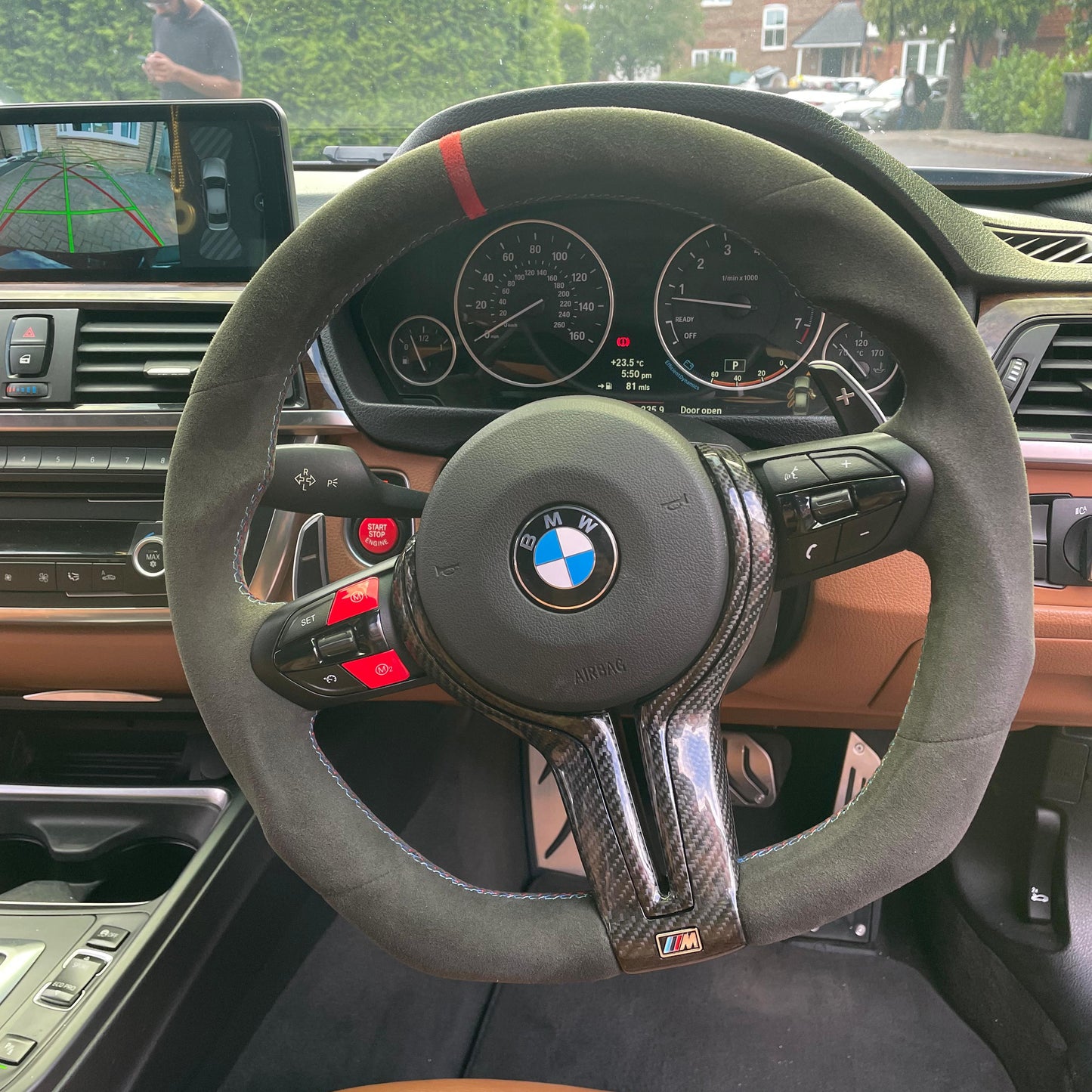BMW Alcantara / Leather Flatbottom Steering Wheel