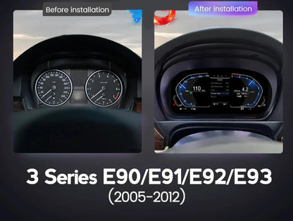 LCD Digital Instrument Cluster Speedometer for BMW 3 Series E90 E91 E92 E93
