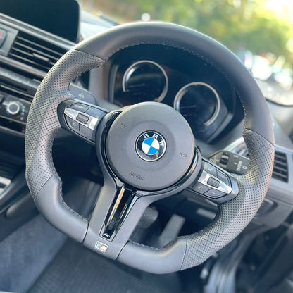 BMW Alcantara / Leather Flatbottom Steering Wheel