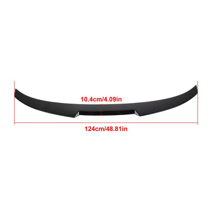 BLACK FOR BMW 3 SERIES F30 F80 M4 V STYLE REAR TRUNK BOOT SPOILER M PERFORMANCE