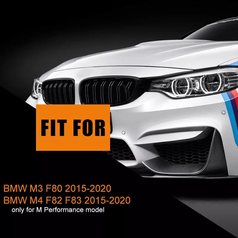 BMW F80 F82 F83 M3 M4 M PERFORMANCE GLOSS BLACK FRONT SPLITTER LIP SPOILER